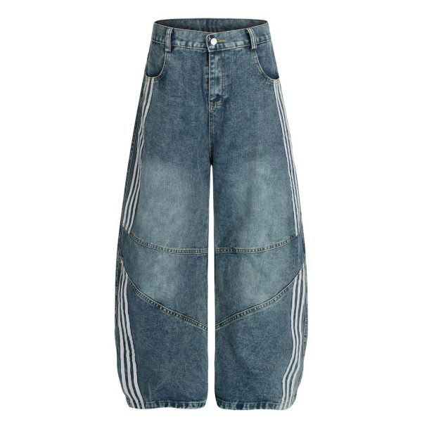 三線解構彎刀褲 