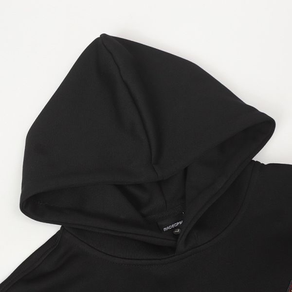 拼接三線賽車帽T 