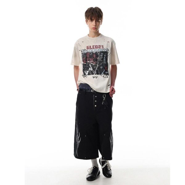 美式圖片造型短袖 