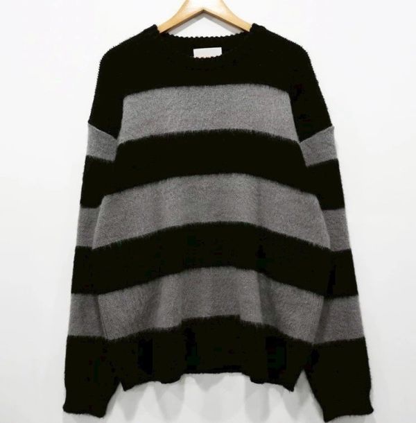 韓國海馬毛橫條毛衣 