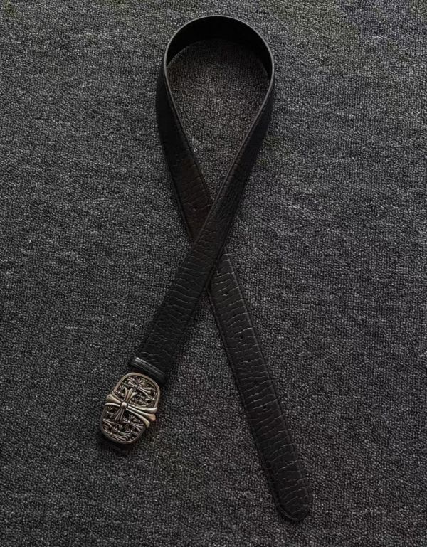 克羅新大LOGO皮帶 