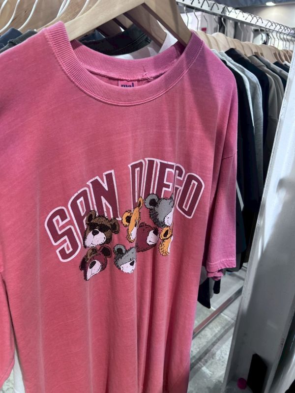 韓國水洗熊熊寬版T 