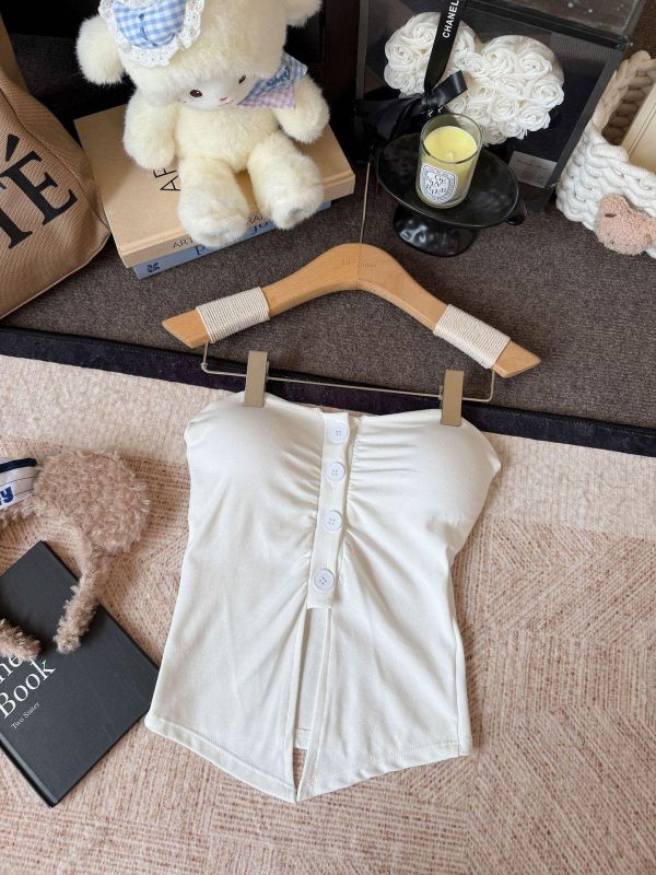 馬卡龍平口開衩小可愛 