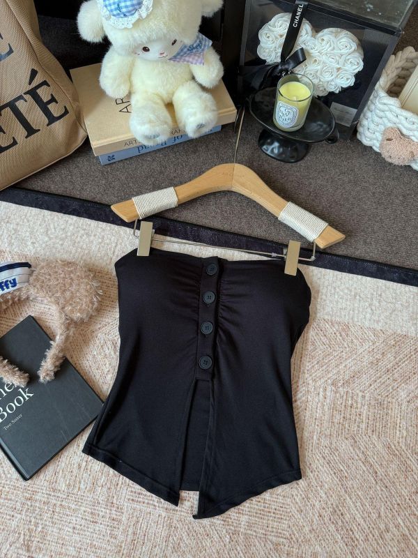 馬卡龍平口開衩小可愛 