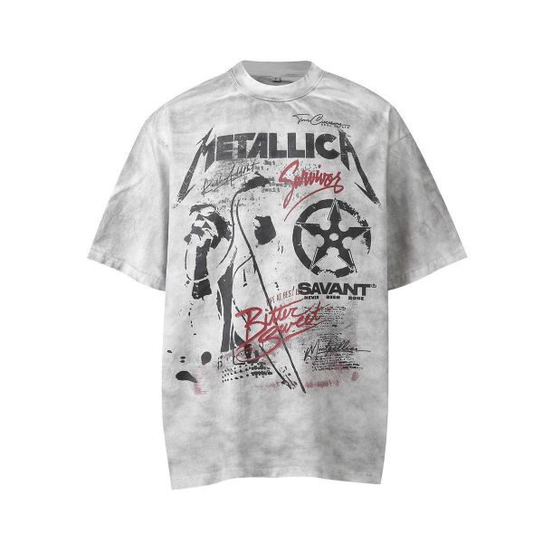 SAVAMT暗黑髒墨短袖 