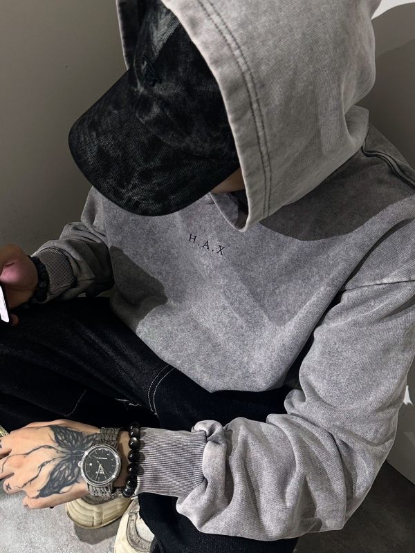 HAX定製重磅水洗帽T 