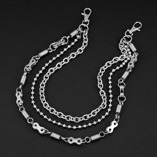 三層手銬扣褲鍊 