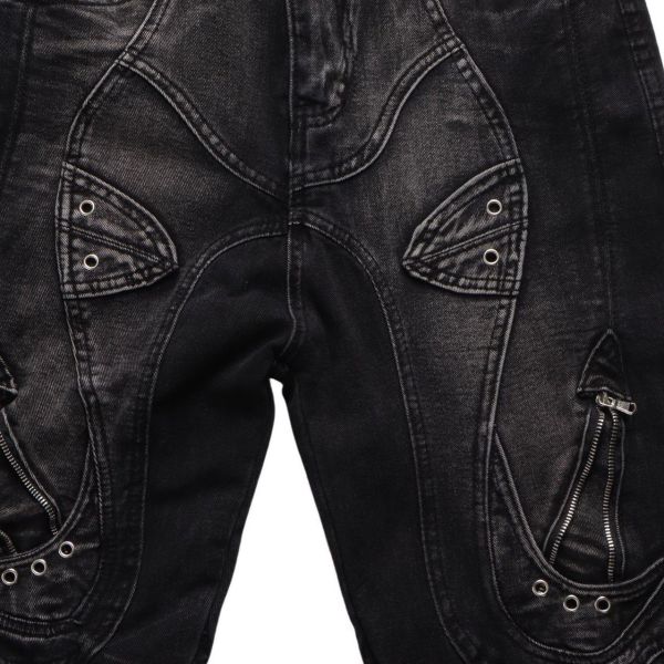 Y2K解構前鋒喇叭褲 