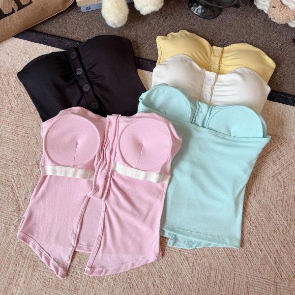 馬卡龍平口開衩小可愛 