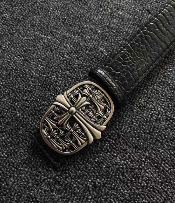 克羅新大LOGO皮帶 