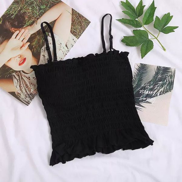 (限量活動)百褶胸墊少女背心 