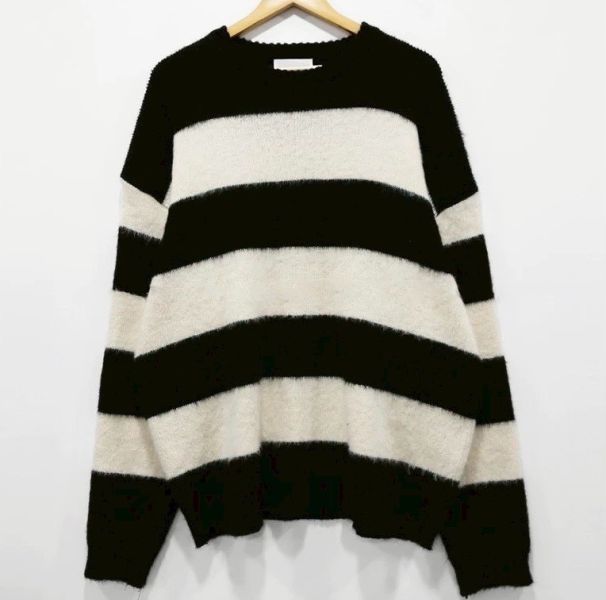 韓國海馬毛橫條毛衣 
