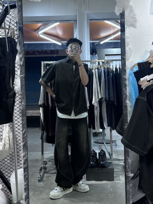 (經典款)解構彎刀褲 