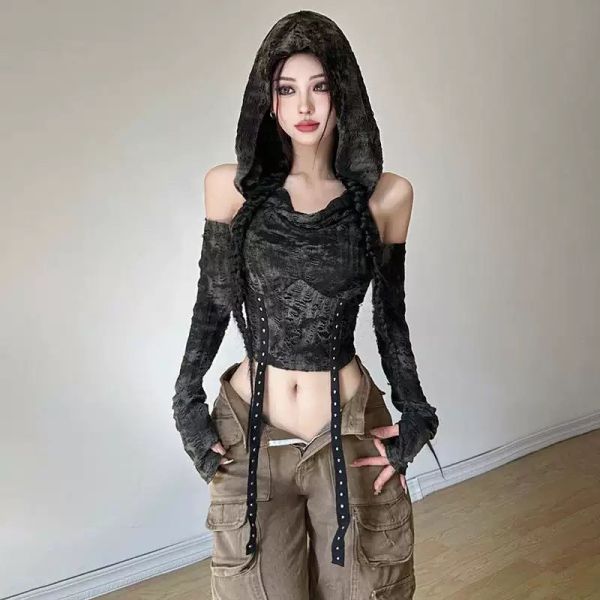 純欲系Y2K露肩短T 