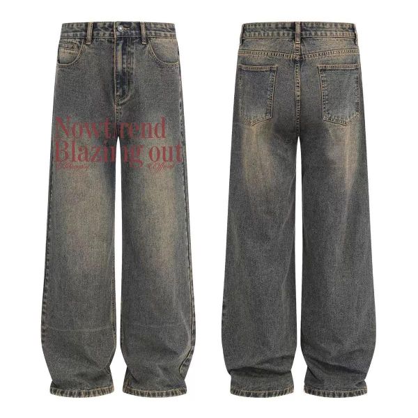 Blaz復古直筒牛仔褲 