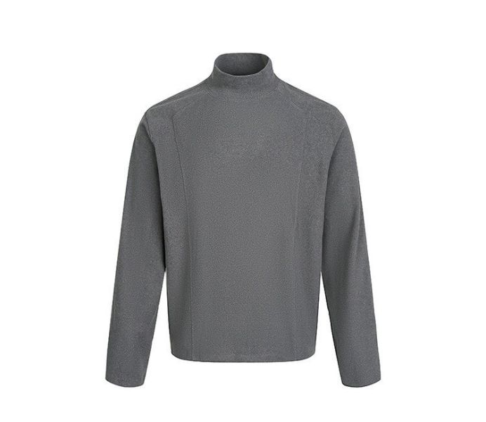 半領針織解構毛衣 