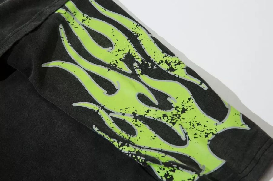 美式火焰88假兩件長T 