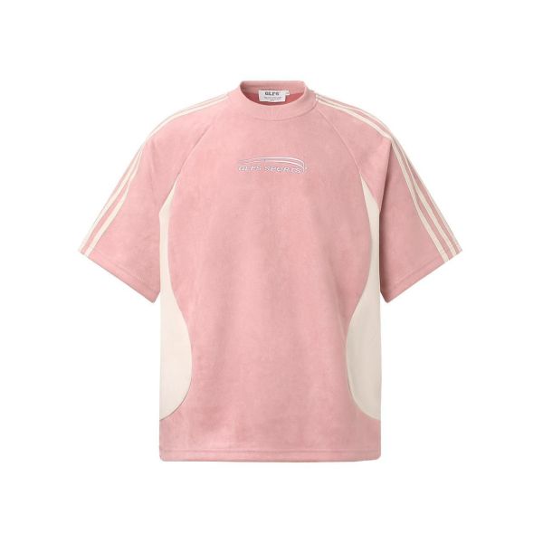 美式拼接SPORTS短T 