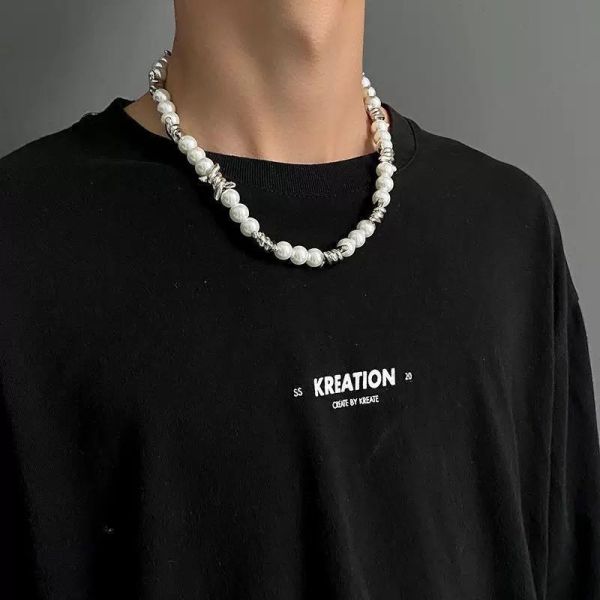 大珍珠芒刺短鍊 