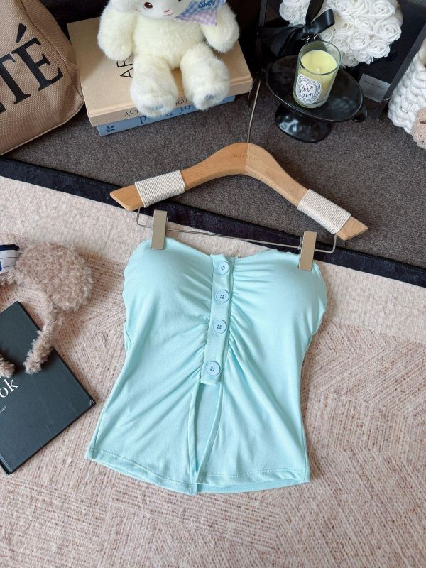 馬卡龍平口開衩小可愛 