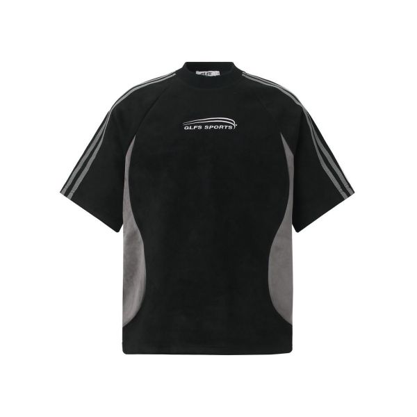 美式拼接SPORTS短T 