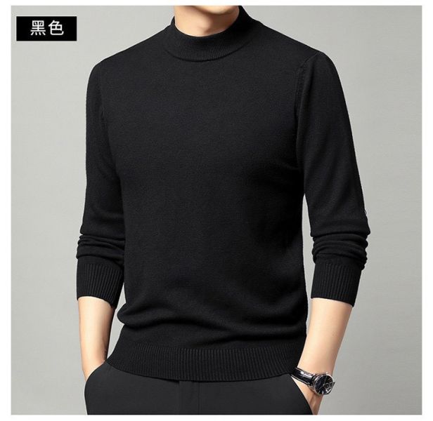 半高領彈力針織上衣 