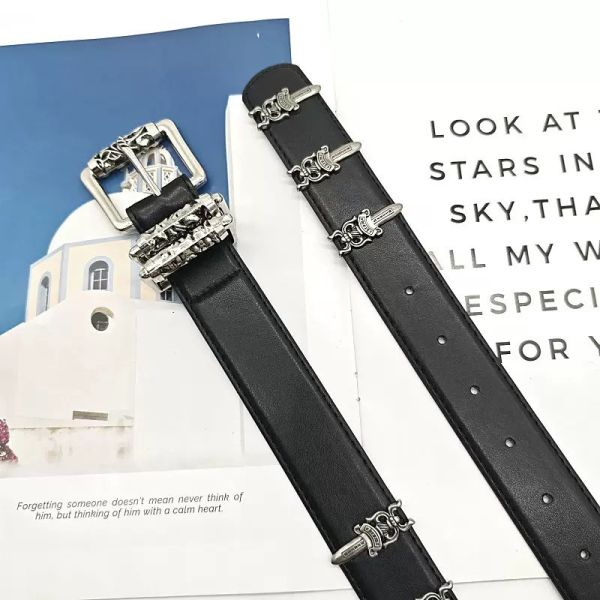 金屬克羅鉚釘皮帶 