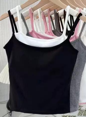 運動雙層雙肩小背心 