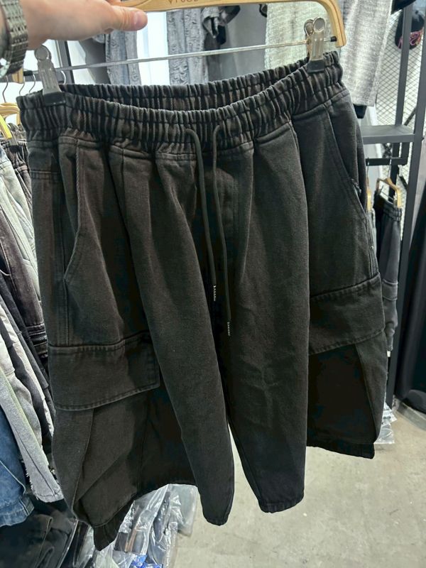 韓國大口袋寬短褲 