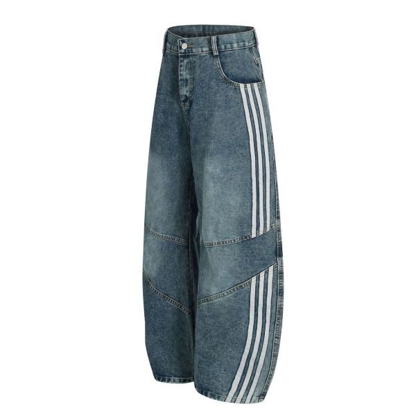 三線解構彎刀褲 