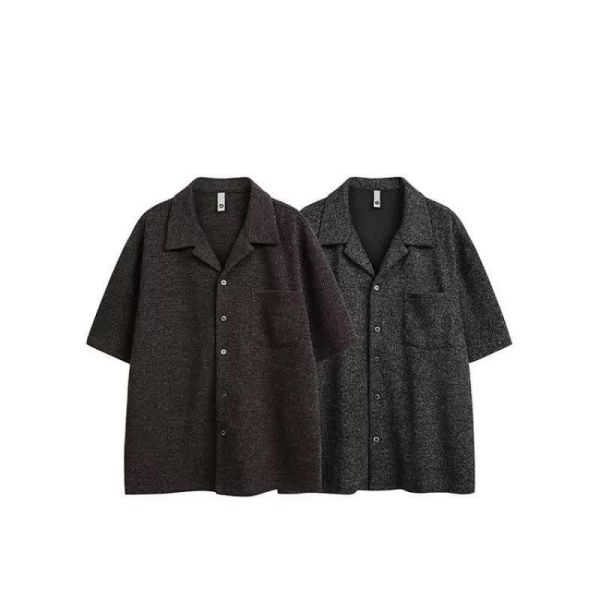 墨感古巴質感襯衫 