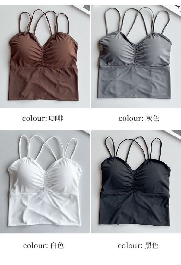 冰絲大露背性感背心 