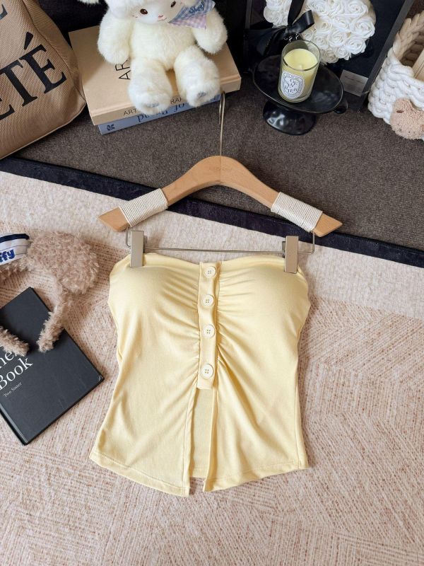 馬卡龍平口開衩小可愛 