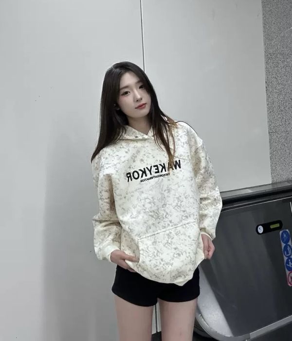 WAKEY扎染髒髒刷毛帽T 