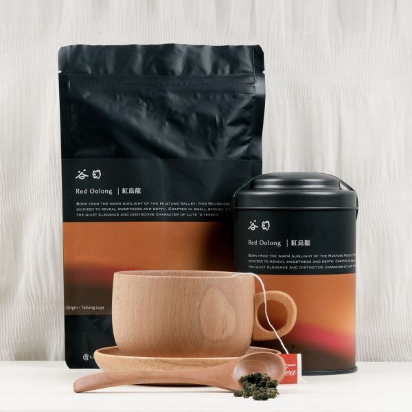 落日餘暉｜紅烏龍茶（罐裝150g） 紅烏龍茶、台灣烏龍茶、冷泡茶推薦、質感茶葉、年輕人喝茶、送禮茶葉
