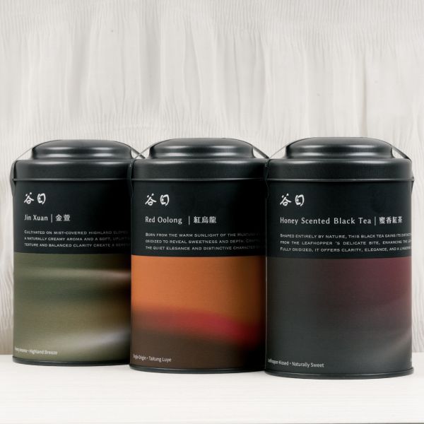 【茶罐三入組】一日三時 • 山光慢飲｜紅烏龍茶、蜜香紅茶、金萱茶（罐裝150g*3） 