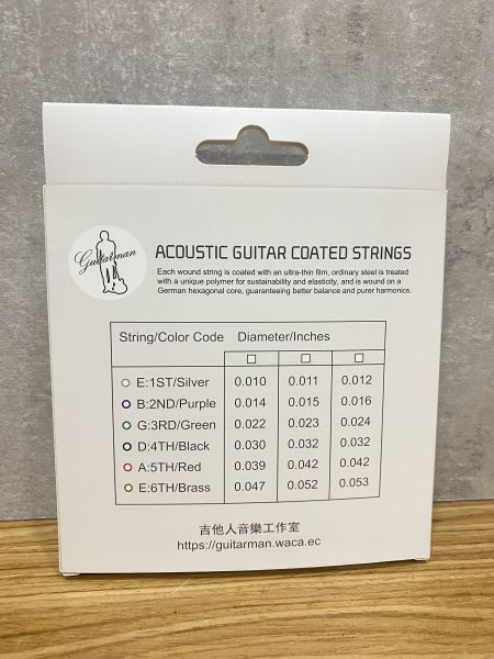 guitarman覆膜磷青銅民謠吉他弦 烏克麗麗,學吉他,買吉他,手工製,吉他,旅行吉他,吉他袋,吉他教學,吉他入門