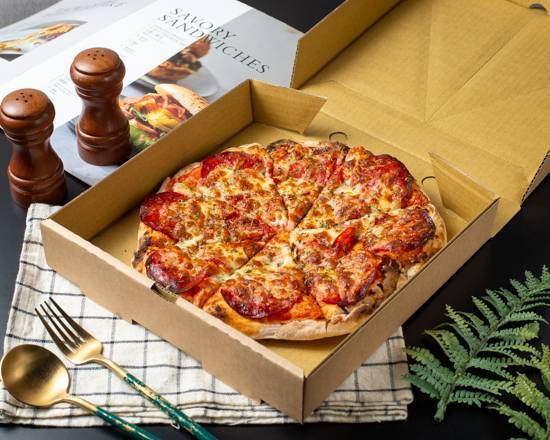 冷凍薩拉米辣腸比薩（真空包） 冷凍比薩