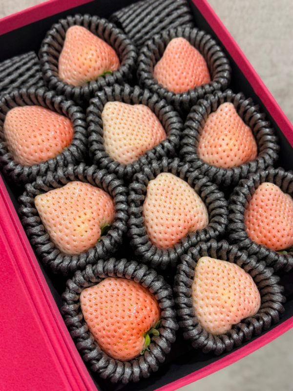 日本奈良縣古都姬淡雪草莓 奈良草莓,古都姬,淡雪草莓,法蘭絨盒,法蘭絨草莓