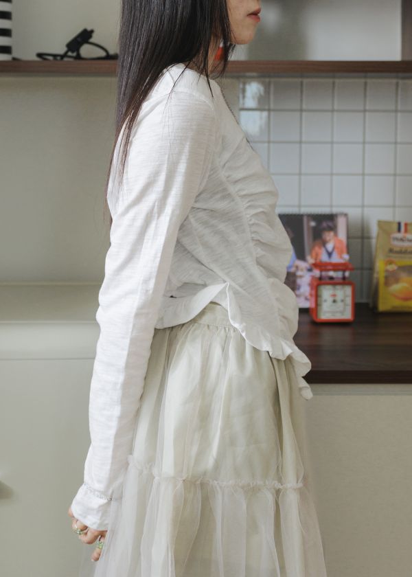 抹茶仙女半身裙 紗裙、歐根紗、韓系、疊穿、疊穿裙