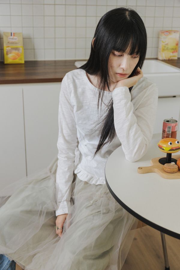 抹茶仙女半身裙 紗裙、歐根紗、韓系、疊穿、疊穿裙