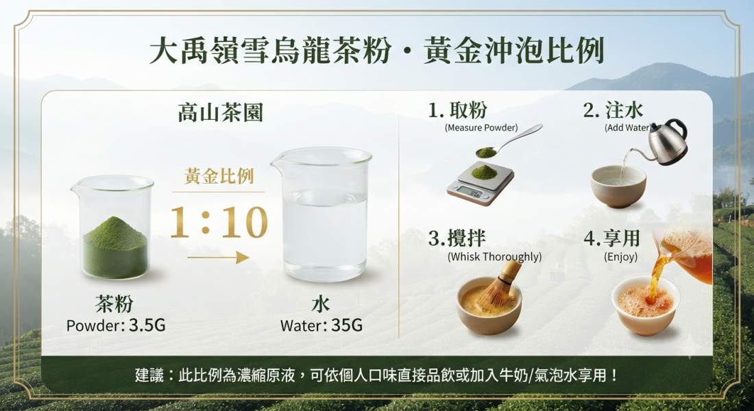 大禹嶺雪烏龍茶粉 茶粉　抹茶
