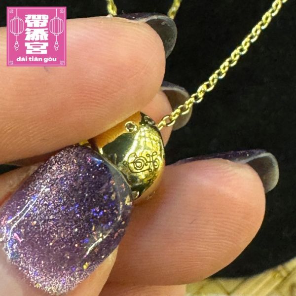 黑貓金眼瞳魅力招財項鍊 