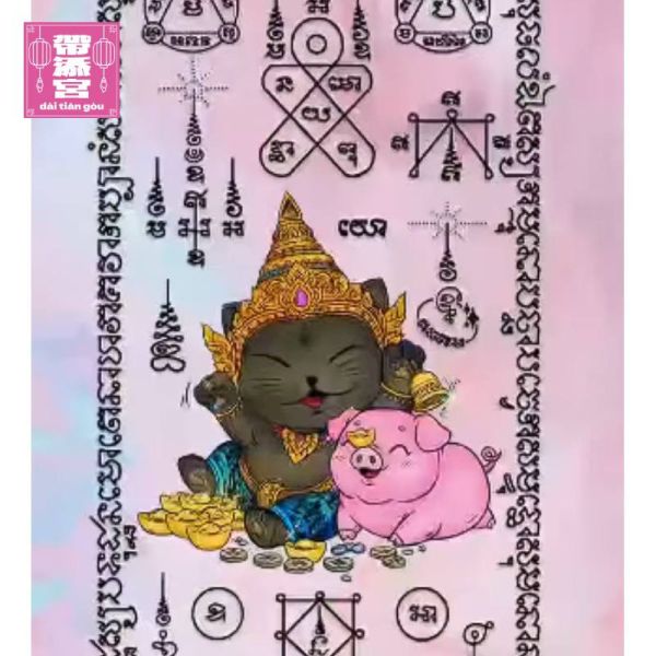 黑貓鎮歲 · 十二生肖化太歲符文螢幕保護圖 