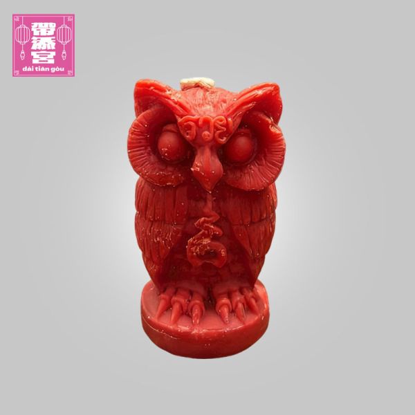 【喚醒夜財】貓頭鷹招喚機會偏財蠟燭 