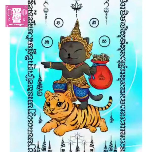 黑貓鎮歲 · 十二生肖化太歲符文螢幕保護圖 