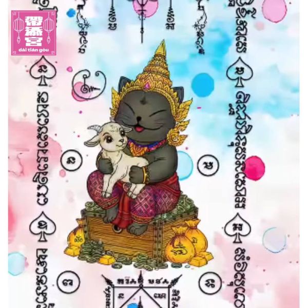 黑貓鎮歲 · 十二生肖化太歲符文螢幕保護圖 