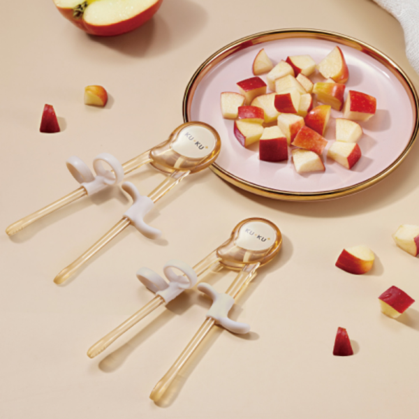 KUKU酷咕鴨學習筷｜寶寶訓練筷｜PPSU幼兒餐具｜副食品自主進食 學習筷,寶寶訓練筷,幼兒餐具,副食品餐具,握筷訓練,兒童學習筷,PPSU餐具