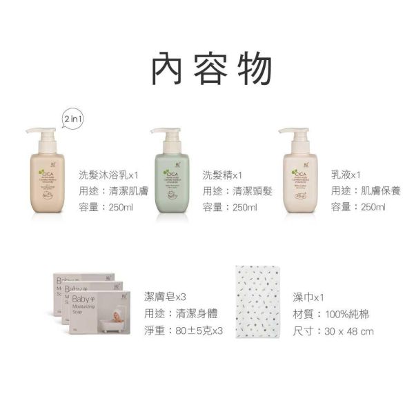 酷咕鴨 KUKU PLUS 舒敏積雪草寶寶洗護系列｜洗髮精500ml／洗髮沐浴乳500ml／寶寶乳液250ml｜低敏保濕 嬰幼兒適用 寶寶頂級沐浴禮盒 酷咕鴨, KUKU PLUS, 寶寶洗髮精, 寶寶沐浴乳, 寶寶乳液, 積雪草洗護, 嬰兒洗護用品, 低敏寶寶洗護, 新生兒洗澡, 敏感肌寶寶, 胺基酸洗髮