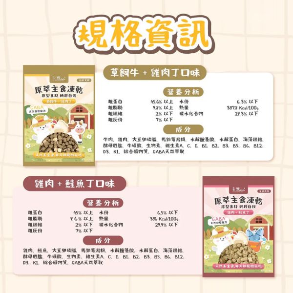 【卡默 CaMo】犬用凍乾主食餐 360g 草飼牛+雞肉丁/雞肉+鮭魚丁｜高蛋白無穀犬糧 天然健康狗飼料 卡默犬用凍乾餐, 狗狗凍乾主食, 無穀凍乾狗糧, 狗狗主食凍乾推薦, 草飼牛狗糧, 雞肉鮭魚凍乾, 高蛋白狗糧, 狗狗拌飯凍乾, GABA舒壓配方狗糧, 全齡犬主食, 狗狗凍乾餐評價, 狗狗腸胃保健主食, 低敏主食狗糧, CAMO凍乾, 狗狗鮮食替代, 台灣狗糧品牌, 高營養狗狗凍乾